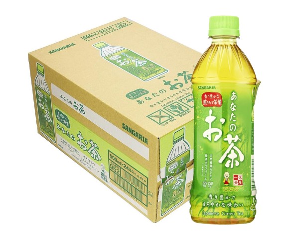 サンガリアペットボトルお茶(緑茶500ML) 24本入り サンガリアペットボトルお茶(緑茶500ML) 24本入り