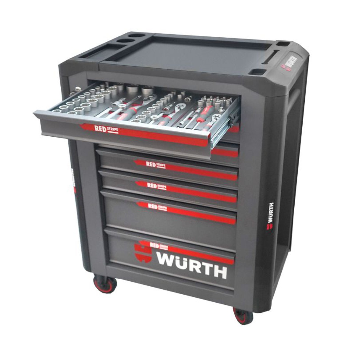 Red Stripe ツールワゴン工具セット